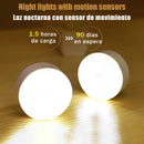 Led Sensor De Luz Presença Autérica Iluminação Integrada Recarregável USB