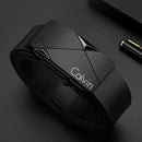 Cinto Masculino Calvin Klein Social Luxo Couro Fivela Automática